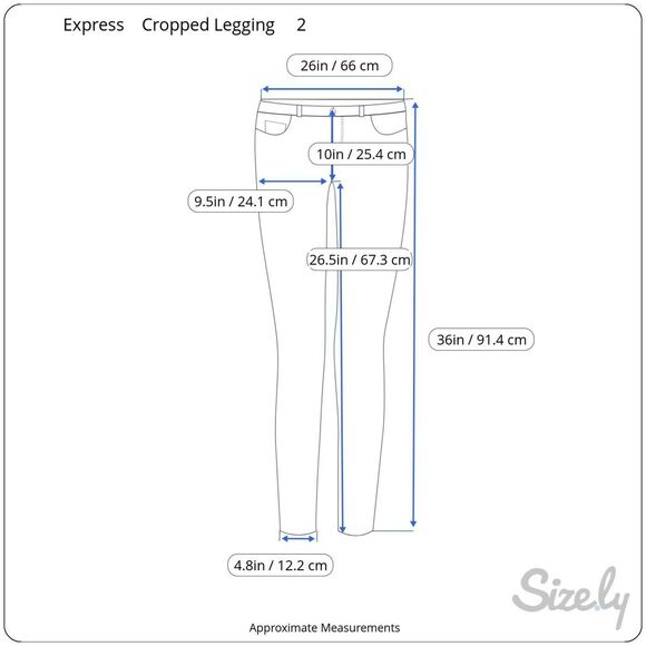 Express Women's Jegging Skinny Jeans Cropped Frayed Leg Size 2 Stretch High Rise - Picture 4 of 8